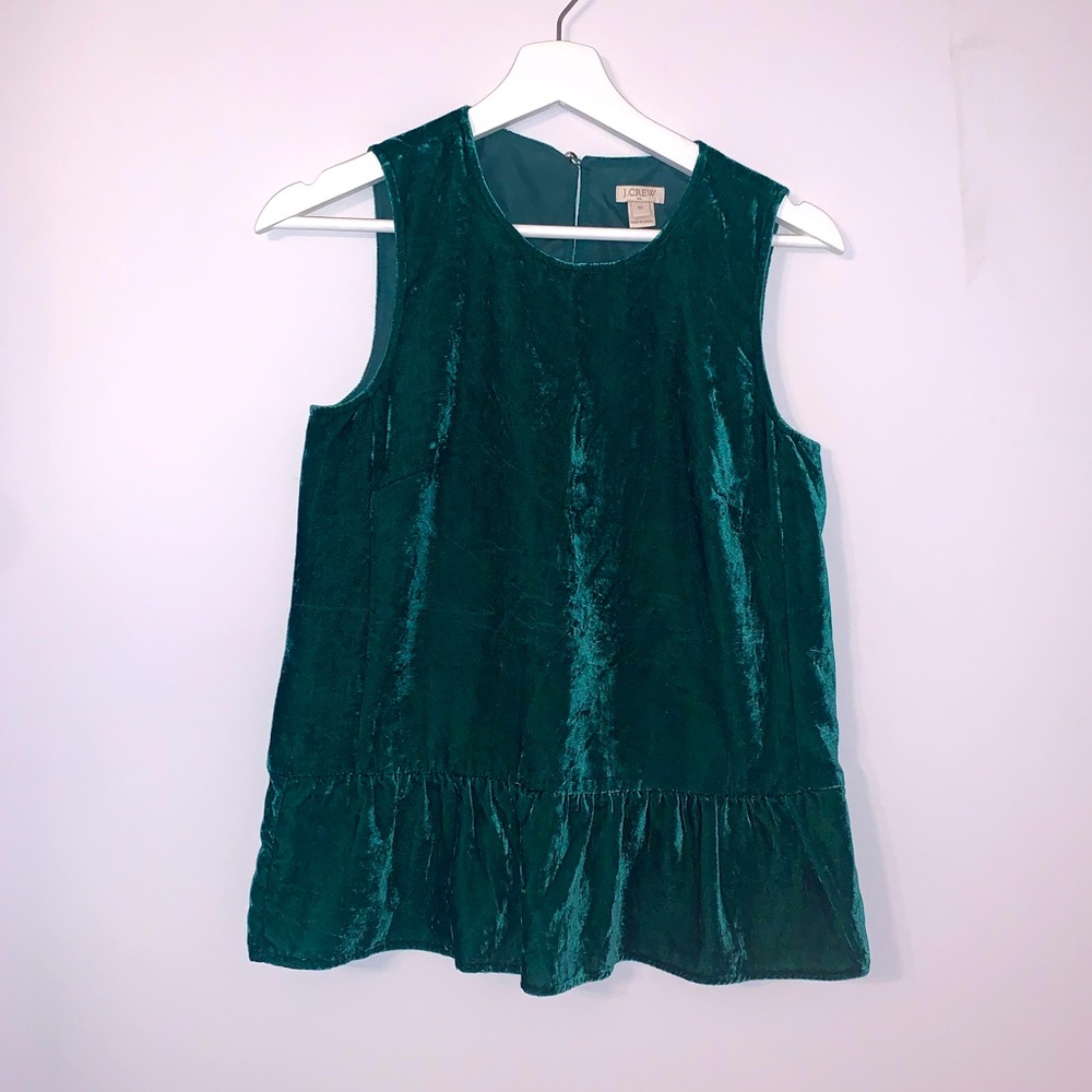 JCrew velour top